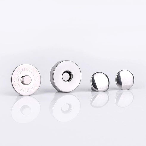 Sbest 20 Sets 18MM Coppery Strong Magnetic Button Clasps,Round Magnetic Snaps Bag Button Clasps Closure Purse Handbag with Washer Nickel DIY Craft...