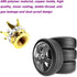Crown Tire Valve Stem Caps, 4Pcs Handmade Bling Rhinestone Car Stem Air Caps Cover, Dustproof Tire Valve Caps for Bike Motorcycle Wheels, Auto Ext...