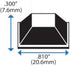 Black Large Trapezoid Bumper Feet (56 Pack) Self Stick Bumper Pads - Adhesive Tall Square Bumpers for Electronics, Speakers, Laptop, Appliances, F...