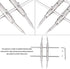 Professional Camera Lens Spanner Wrench Double Head Arc Design, Camera Lens Repair Opening Tool for DSLR Camera Lens...