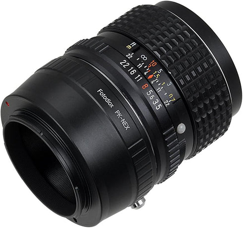 Fotodiox Lens Mount Adapter- PK-NEX, Pentax K/PK Lens to Sony Alpha Nex E-mount Camera Adapter, fit Sony NEX 3, Nex 5, NEX-VG10...