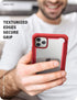 i-Blason Ares Case for iPhone 11 Pro Max 2019 Release, Dual Layer Rugged Clear Bumper Case with Built-in Screen Protector (Metalic Red)...