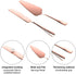 2pcs Wedding Cake Knife Set, Stainless Steel Cake Cutting Set Cake Cutter Set Wedding Cake Knife and Server Set for Party Birthday Celebration (Ro...