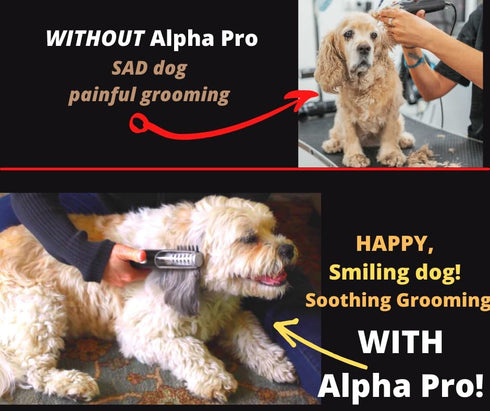 MISTIC COOL Alpha Pro | Dog Trimmer for Grooming | Painlessly Safely Removes Knots Tangles from Long Haired Dog Dematting Comb for Dogs Pet Groomi...