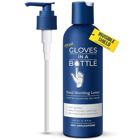 Gloves In A Bottle Psoriasis Eczema Relief Cream - Shielding Lotion for Women, Men, Baby - Cracked Hands Repair Cream - Dermatitis Rash and Itchy ...