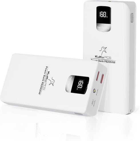 Portable Charger, 22.5W, 20000mAh, USB C, Power Bank, Fast Charging, LED Display Phone Charger, 3 Output 3 Input with Flash Light, High Capacity, ...
