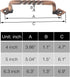 OVOV 2 Pack Barn Door Pull Handle Hardware for Wooden Garden Gate Shed Cabinet Door (Copper)...