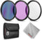 Zeikos 72mm Multi-Coated UV, CPL, FLD Professional Lens Filter Kit, Comes with Miracle Fiber Cloth and Carry Pouch, Accessory Kit for Lenses with ...
