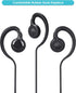 2-Pack Walkie Talkie Earpieces, 2.5mm/3.5mm 2-Pin Two Way Radio Headset with PTT Mic and 180° rotatable earbud, Compatible with Motorola Two-Way R...