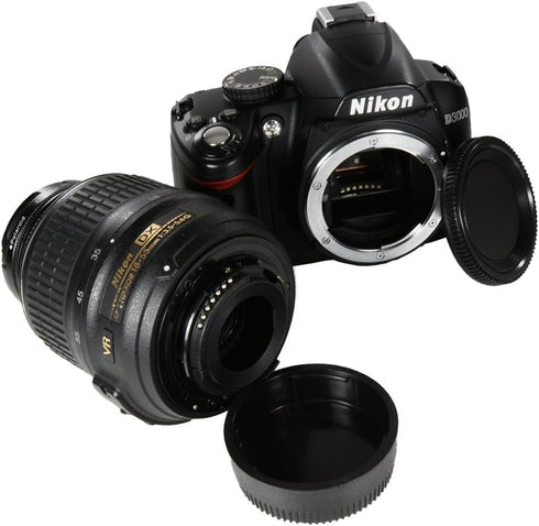 Camera Body Cap & Rear Lens Cover for Nikon D3,D4,Df,D300,D300S,D750,D700, D800 D800E,D610,D600,D70,D70S,D80,D90,D3500 D3400,D3300,D3200,D3100,D56...
