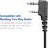 ABBREE AR-780 Radio Microphone Speaker Mic Ham Radio Accessories, Remote Shoulder Mic for Baofeng BF-F8HP UV-5R 5RM UV-21R K5PLUS GM-15 Pro UV-5G ...