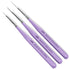 Beaute Galleria 3 Pieces Nail Art Long Striper Brush Set (12mm, 16mm, 22mm) for Thin Long Fine Line, Detailer, Striping, Color Block, One Stroke...