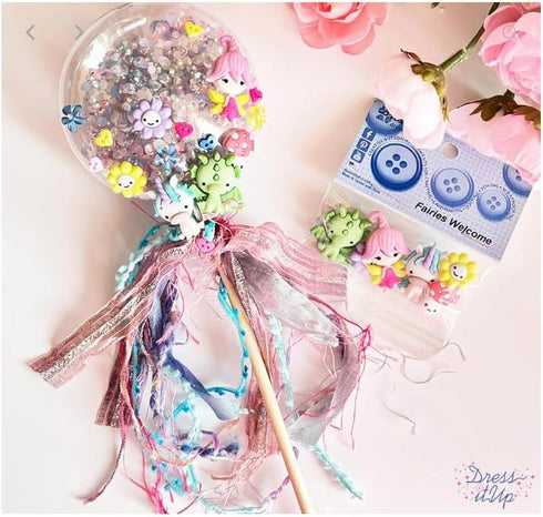 Dress It Up Embellishments-Fairies Welcome...