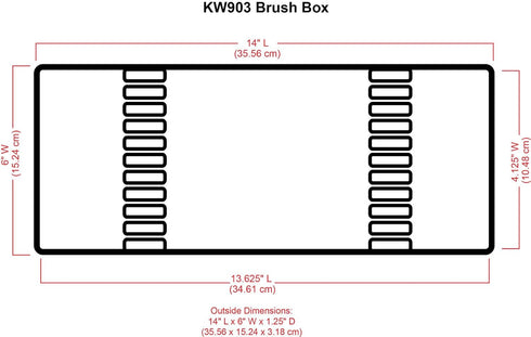 ArtBin KW903 Brush Box with Foam Inserts, Fine Art Portable Paint Brush Organizer, Plastic, Clear, 1.0 Count...