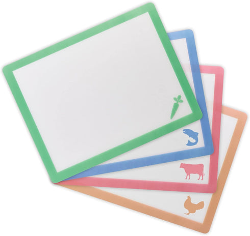 HIC Kitchen FLEXILBE CUTTING MATS 4PCS...
