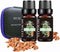 Sandalwood Essential Oil Organic Plant Natural Pure Sandalwood Oil for Diffuser, Cleaning, Home, Bedroom, Perfumes, Humidifier, Soap, Candles 2 Pa...