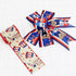 2.5'' Patriotic Ribbon and Blue Crafting Ribbon(30 Yards). Stars Stripes, Vintage Red Truck,American Flag,Uncle Sam Hats, Fireworks, Rockets ,Gnom...