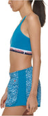 Tommy Hilfiger Sport Womens Logo Fitness Sports Bra Blue M...