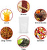 Clear Zipper Stand Up Pouch Bag,100Pcs 7.0x10.2 Heat Sealable Zip Lock Snack Food Tea Packing Pouches (7.0W x 10.2L, 100)...