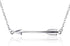 925 Sterling Silver Classic Love Polished Sideways Arrow Horizontal Womens Pendant Necklace...
