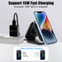 Wireless Charger 3 in 1 with Adapter and Travel Case,Fast Wireless Charging Station,Wireless Charging Pad Compatible with iPhone 14/13/12/11 Serie...