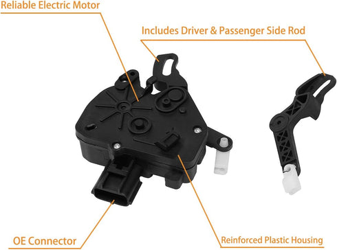 Door Lock Actuator Left & Right Side Sliding Door Actuator | for 2001-2007 Chrysler Voyager Gand Voyager Town & Country, Dodge Caravan Grand Carav...