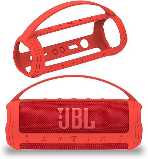 Silicone Cover Case for JBL Flip 6 Portable Bluetooth Speaker, Protective Carrying Case for JBL Flip 6 Speaker Accessories (Only Case) (Red Case)...
