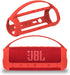 Silicone Cover Case for JBL Flip 6 Portable Bluetooth Speaker, Protective Carrying Case for JBL Flip 6 Speaker Accessories (Only Case) (Red Case)...