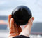 JIC Gem Small Black Obsidian Sphere Ball with Wooden Stand for Fengshui Healing Crystal Decoation Meditation Ball (2.2", 55mm)...