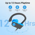 Bluetooth Headphones, IPX7 Waterproof Sweatproof & 12Hrs Long Battery, Wireless Earbuds in-Ear with Mic & Soft Earhooks for Running Fitness Workou...