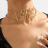 Jovono Love Choker Necklace Gold Collar Necklaces Letter Statement Necklace Chain for Women...