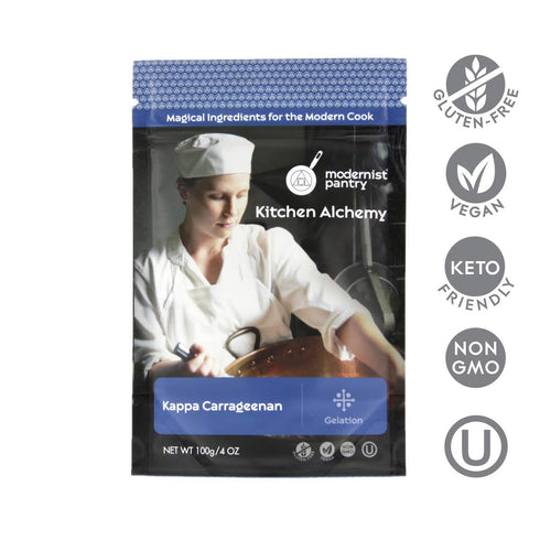 Pure Refined Kappa Carrageenan ? Non-GMO Vegan OU Kosher Certified - 100g/4oz (The original recommended for Vegan Cheese)...
