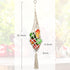 Geiserailie 2 Pieces Hanging Fruit Basket Macrame Hanging Basket Vegetable Breathable Storage decor for Potato Onion and Fruit Storage Boho Decor ...