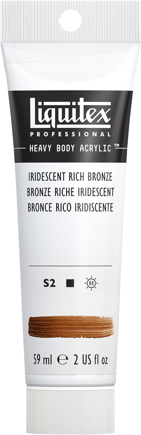 Liquitex Professional Heavy Body Acrylic Paint, 2-oz (59ml) Tube, Iridescent Rich Bronze...