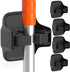 5 Pack Broom Holder Wall Mount Mop Grippers No Drilling Self Adhesive Anti-Slip Mop Handle Hanger Dustpan and Broom Organizer-Black...