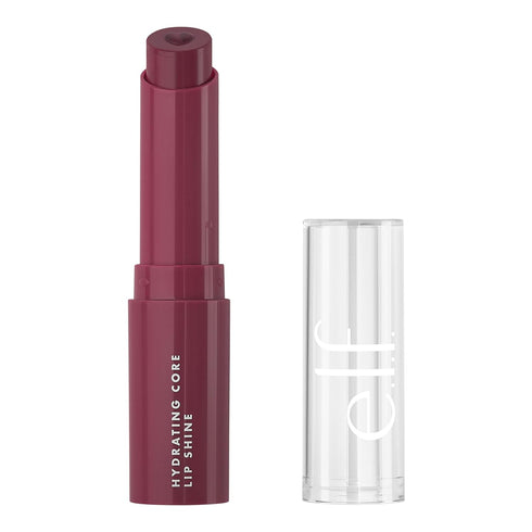 e.l.f. Hydrating Core Lip Shine, Conditioning & Nourishing Lip Balm, Sheer Color Tinted Lip Moisturizer, Delightful, 0.09 Oz...