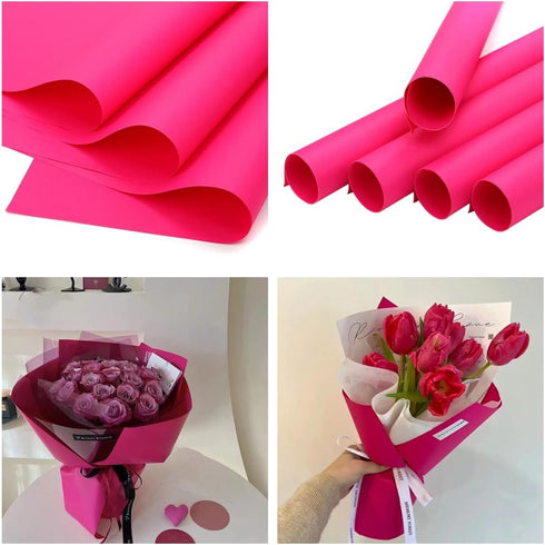 DODXIAOBEUL 20 Sheets Waterproof Flower Wrapping Paper, Florist Bouquet Paper DIY Crafts,Wrapping Paper Gift Packaging Florist Bouquet Material 22...