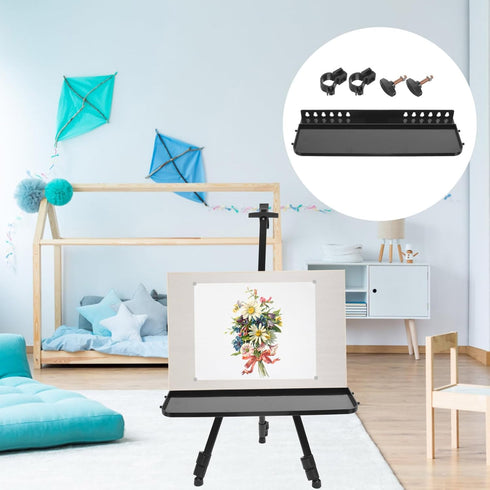 Accessories Replacement Easel Tray Shelf Easel Small Tray Easel Attachment Tray Trays for Easel Multi-use Easel Plate Easel Rack Replacement Tray ...