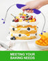 Adjustable 2- wire Cake Slicer Leveler Small Cake Cutter Slicer for Leveling Tops of Layer Cakes Professional Baking Tool with Stainless Steel Wir...