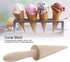 Wood Cone Roller Pizzelle Roller Krumkake Ice Cream Cone Roller Mold Natural Waffle Cone Roller Wooden Mini Waffle Cones Pastry Decorating Baking ...