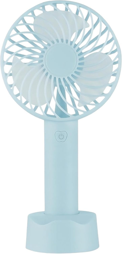 Mini Handheld Fan Battery Operated Small Personal Portable Fan Speed Adjustable USB Rechargeable Fan Powerful Fan for Indoor Outdoor Travelling (B...