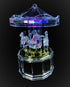 Mechanical Wind-up Carousel Music Box with LED Lights Transparent Acrylic Melody Castle in The Sky Carrying You...