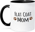 3dRose Flat Coat Dog Mom Mug, 11 oz, Black...