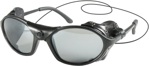 Black Tactical Sunglasses With Wind Guard (Glacier Glasses)...
