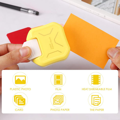 LOONENG 3 Way Chamfer Corner Punch, 3 in 1 Craft Paper Corner Cutter for Paper Crafts, Laminate, Cardstock, Business Card, DIY Projects, Photo, Ca...