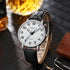 Men's Minimalist Easy Reader Watch Stainless Steel Leather Strap Waterproof Bussiness Casual Mens Quartz Wrist Watch...