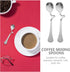 SOLUSTRE 6pcs Stainless Steel Espresso Spoon with Curved Handle Honey Milk Coffee Mixing Spoons Dessert Spoons for Specialty Ice Cream Appetizer S...