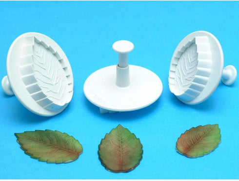 PME Plunger Cutters, Veined Rose Leaf...