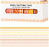 ZDOLAKIDS 8 Rolls Washi Tape Set Basic Orange Color Diagonal Stripe Plaid DIY DIY Masking Tapes Scrapbooking Supplies for Journaling Planners Jour...