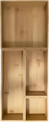 Bamboo Drawer Organizer - Kitchen Drawer Utensil Organizer Office Supplies Desk Organizer Makeup Silverware Tray Flatware Organization 12"*4"*2"...
